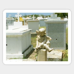 Cemetery Cherub Sticker